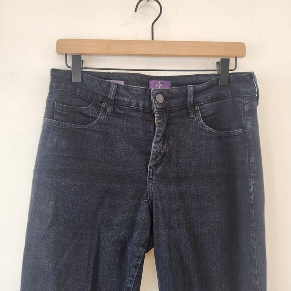 NYDJ Not Your Daughter's Jeans Billie Mini Bootcut Black Stretch Jeans Women's 4 - Picture 3 of 7